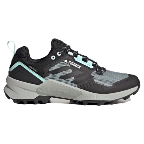 adidas Mujer Terrex Swift Zapatillas de senderismo, Semi Flash Aqua Core Black Preloved Yellow, 40 2/3 EU