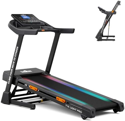 THERUN 20% Auto Incline Treadmill, 12 MPH and 3.5 HP, 55" x 20" L...