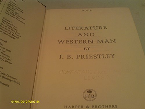 LITERATURE AND WESTERN MAN by J.B. Priestley (H... [French] 0060134151 Book Cover