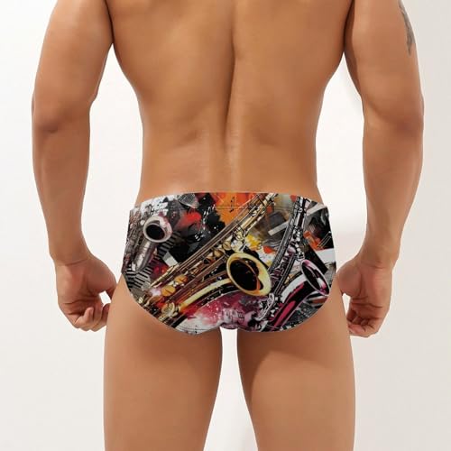 Musical Instruments Jam Session Novelty Men's Brief Swimwear Pants Swimming Trunks Beach Shorts Underwear2
