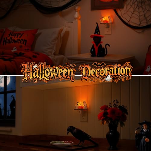 Briignite Halloween Ghost Campfire Flickering LED Plug-In Night Light (2 Styles) - image 4