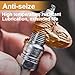 ZDBB Copper Anti Seize Thread Lubricant High Temp Anti-Seize Grease Compound for Automotive Marine Spark Plugs Brake Pads Rotors Nuts Antiseize Grease with Brush,1oz (1-Pack)
