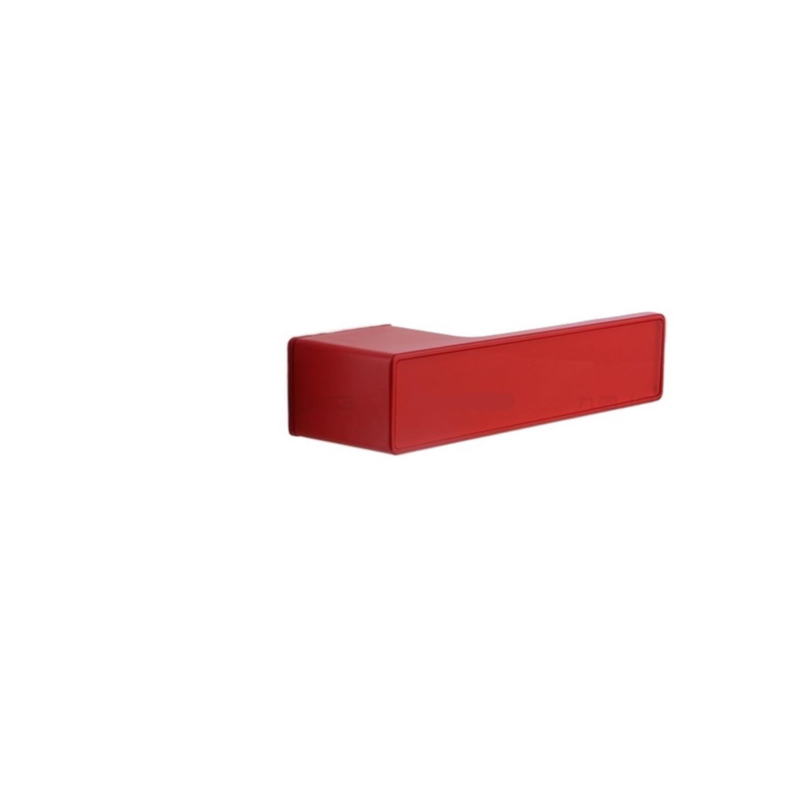 NYRXRYTCA One Word Silent Magnetic Bedroom Door Lock Italian Gray Key Hole Minimalist Ecological Door Lock Square Style(China red)