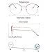 ROSA&ROSE Gafas para Ordenador Anti luz Azul - Gafas con Filtro de...