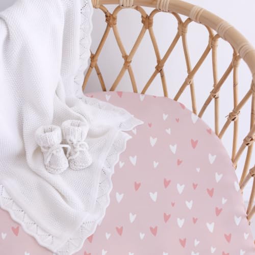 Image of Little Grape Land Bassinet Sheets for Baby Boys Girls 4 Pack (Daisies)