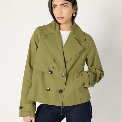 The Drop Women's Plus Size Mara Cropped Trench3