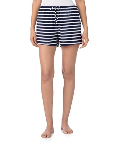 Image of Nautica Womens Sleep Shorts - Mid-Thigh, Lightweight, Breathable Pajama Bottoms - Cotton Knit Jersey Sleepwear and Loungewear