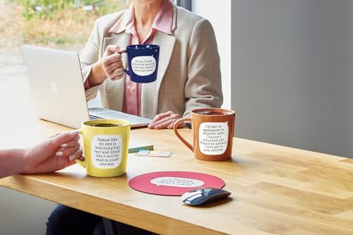 Taza de café Enesco Our Name is Mud 16 oz azul oscuro miniatura 5