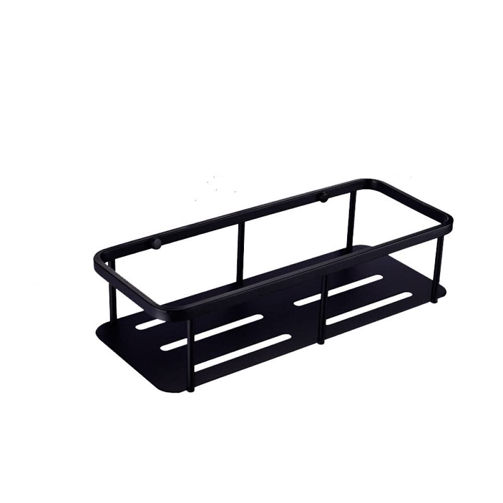 Juego de Hardware de Baño de Acero Inoxidable Negro Mate con Anillo de Toallas Estante de Esquina Estante de Papel Barra de Toallas Barra de Cepillo de Dientes Portacepillo de Inodoro Y Otros A
