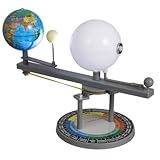 Toyvian Modèle Éducatif Système Solaire Motorisé avec Rotation Terre Lune Soleil Appareil Pédagogique Interactif pour Classe et Démonstration Astronomique