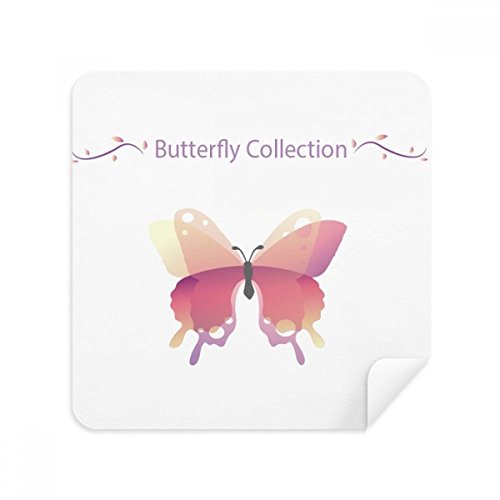 Chiffon lunettes pour enlever les traces de doigts sur écran de téléphone papillon rose