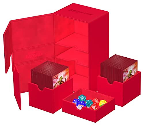 Ultimate Guard Twin Flip`n`Tray 200+ XenoSkin Monocolor Rot – Ansicht 5