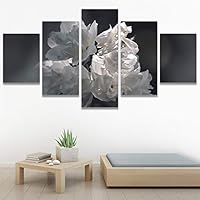 SIGNWIN 5 Panel Canvas Wall Art Modern Art Decorative Elements Dramatic Floral Multicolor Photography Single for Home Decorations Ready to Hang - 12