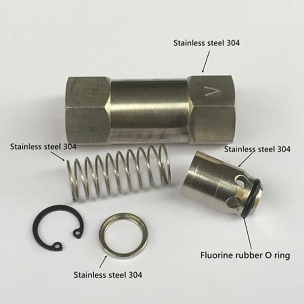 Para 6000 psi Acero inoxidable 1/4" 3/8" 1/2" check(1/4")