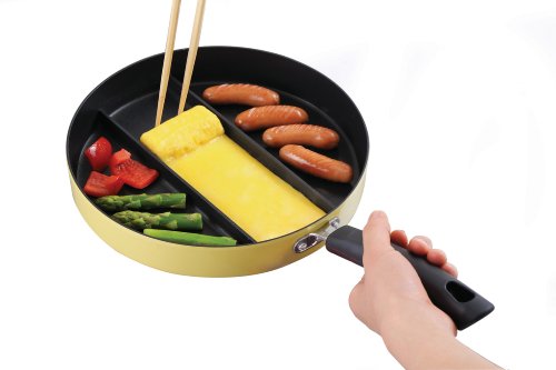 CuteZCute 3-Section Nonstick Frying Pan
