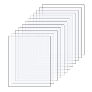 12 stuks (200x250x1 mm) transparante acrylplaten transparant acrylbord helder panelen plaat voor fotolijst glas…