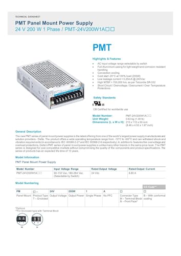 Alimentation à découpage PMT 24V 200W de remplacement pour imprimante 3D - 3