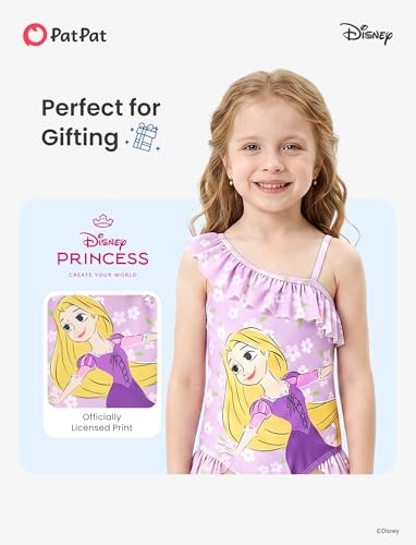 Image of Disney Stitch Frozen Marvel Minnie Mouse Girls Swimsuits Ruffle One Piece Bathing Suits UPF 50 Swimwear Quick Dry Size 2-13Y