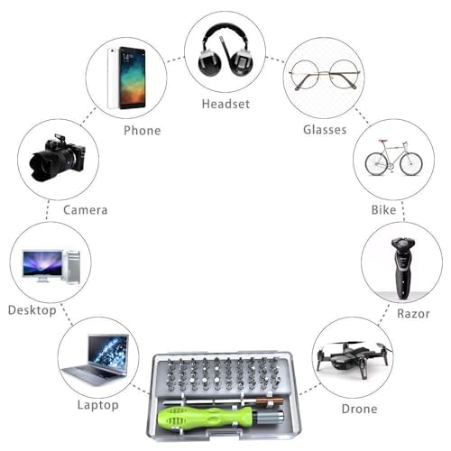 32 in 1 Interchangeble Multipurpose Mini Screwdriver Set Magnetic Slot Wrench Bits Repair Tools Kit Set Combination Screwdriver Set for Home Appliance,Laptop,Mobile,Computer 4