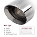 Upower 2.5 Inch Inlet Diesel Exhaust Tip 2.5