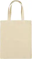 Bolsa Sacola Eco Bag de Algodão 30 x 40 cm Bege Cru Natural Ecológico e Reutilizável com Costura e Alças Reforçadas
