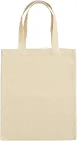 Bolsa Sacola Eco Bag de Algodão 30 x 40 cm Bege Cru Natural Ecológico e Reutilizável com Costura e Alças Reforçadas