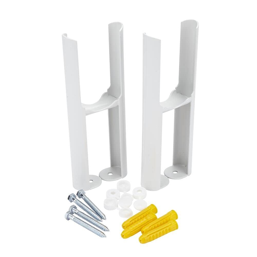 Milano White Windsor 2 Column Radiator Floor Mounting Feet Kit