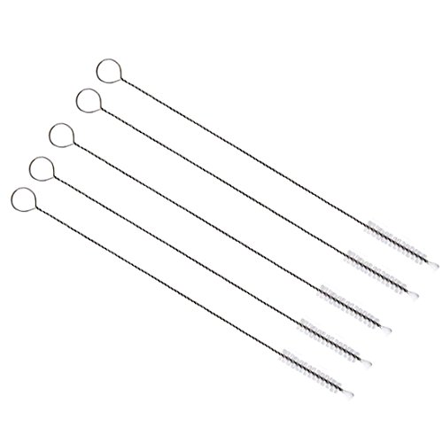 Preisvergleich Produktbild 5PS Stahl Trinkhalme Reinigungsbürste