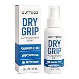 DryGrip Antiperspirant Spray for Hands and Feet – Extra Strength Sweat Control with 15% Aluminum Chloride – Grip Enhancer for Climbing, Gymnastics, Weightlifting, Dance and Sports
