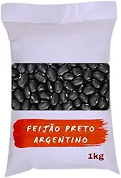 Feijão Preto Argentino Premium, Grãos Selecionados, 1kg
