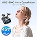 TIMU Bluetooth Kopfhörer mit Touchscreen, 2026 In Ear Kopfhörer Kabellos Bluetooth 5.4 mit ANC+ENC Noise Cancelling Mic, 50Std Tiefer Bass Ohrhörer mit 5 EQ-Modi, IP7 Wasserdicht.