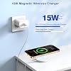 [Certificado Apple MFi] Cargador Inalámbrico Magnético MagSafe, 15W 6 Pies de Carga Rápida para iPhone 16 Pro Max/16 Pro/16 Plus/15 Pro Max/14/13/12/AirPods3/2/Pro/Pro2 4