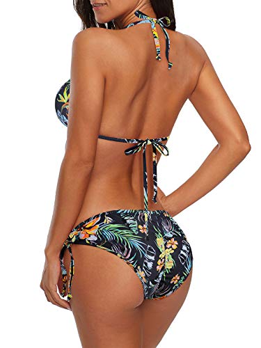 Image of Century Star Women Cute String Triangle Bikini Sets - Swimsuits Two-Piece Tie Side Adjustable Ties Halter Bathing Suit