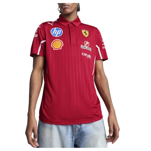 PUMA Mens Scuderia Ferrari Team Pro Shirt Casual Casual - Red3