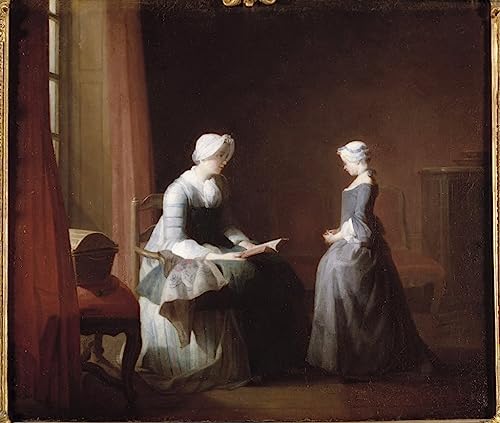 Affiche toile La Bonne Education pour habiller un mur vide avec un portrait classique
