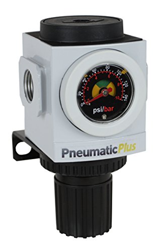 PneumaticPlus PPR Series Pressure Regulator with Embedded Gauge