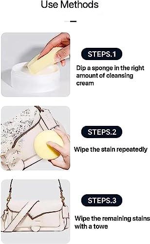 Multi-Functional Cleaning And Stain Removal Cream, Multipurpose Cleaning Cream, White Shoe Cleaning Cream With Sponge (1)