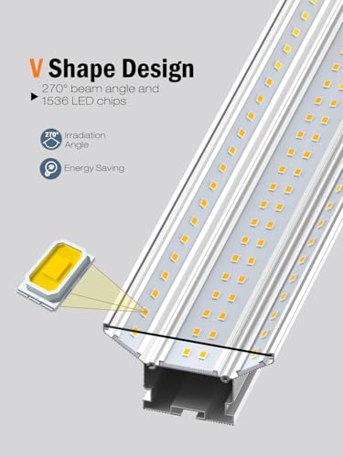 Image of Super Bright 120W 5000K 20000LM Led Shop Lights 8FT Hanging&Surface Mount | New Upgrade 8FT Led Shop Light 10Pack 8' Linkable Ceiling Lighting Garage Lights for Garage Workshop Shop Warehouse Workbench
