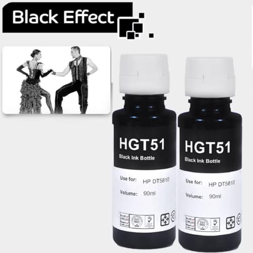 Tequo Refill Ink Compatible for HP GT51 Smart Tank 115, 500, 510, 515, 516, 720, 750, 790 Printers Black Pack f 2 Ink Bottle - Image 3