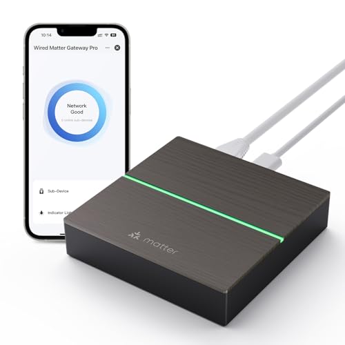 MIUCDA Zigbee und Matter Thread Gateway - Matter Hub für Hausautomatisierung, Unterstützt Alexa, Google Assistant, Apple HomeKit