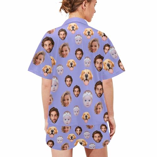 Custom Pajamas Sets with Faces for Cat Dog Mom Personalized Pet Funny Pajamas with Photos3