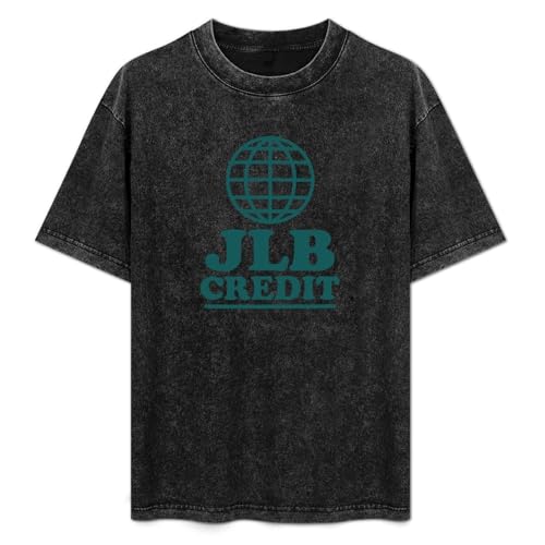 PINWEI Jlb Credit Men Black Cotton T-Shirt Print Unisex Tee M