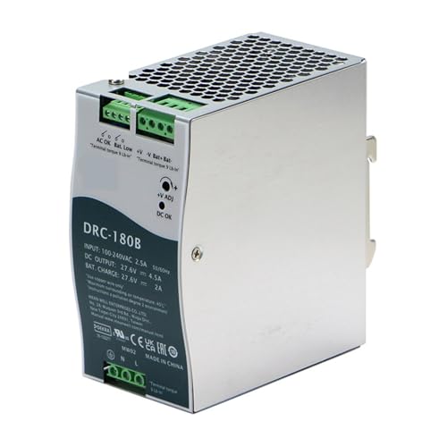 Alimentation à découpage sur rail DIN DRC-180B avec tension stable de 27,6 V