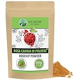 Alpi Nature Rosa Canina Polvere 500g, Rosa Canina Essiccata e Macinata, Farina senza Glutine