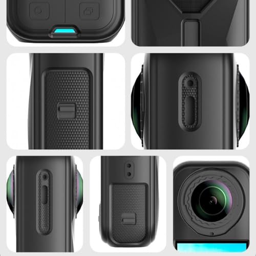 Image of Yantralay Soft Silicone Camera Case Body Cover with Lens Cap for Insta 360 ONE X5 | Shockproof, Anti-Scratch, Precise Fit Protective Case for X5 Action Camera Accessories