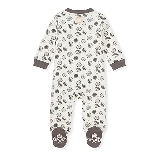 Image of Burt's Bees Baby unisex-baby Sleep & Play, Organic One-piece Romper-jumpsuit Pj, Zip Front Footed Pajama