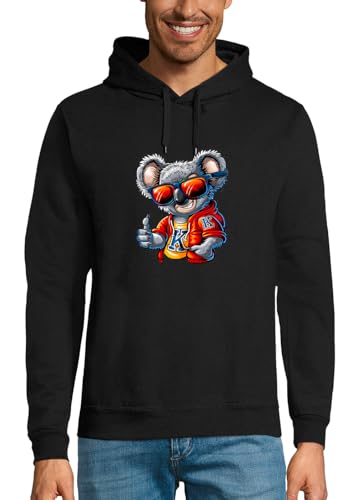 Sweat à capuche koala homme avec lunettes pour remplacer vos sweats ternes par de l'originalité