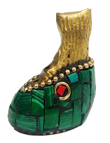 Statuette en laiton chat figurine d'art de collection