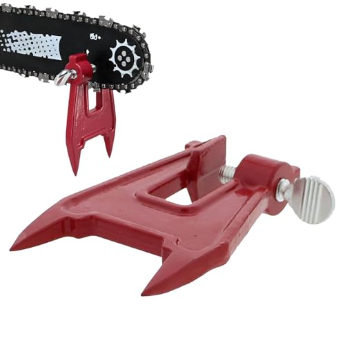 Zuasdvnk Distancia a tope para afilar motosierras, residuos de afilado de motosierras | Pocket Metal Stump Vise, accesorio de motosierra portátil, herramienta de afilado de alto rendimiento para