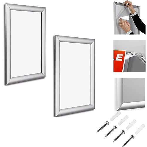 Cadre à clipser en aluminium mural A3 porte-affiche et support pour certificat officiel de restaurant